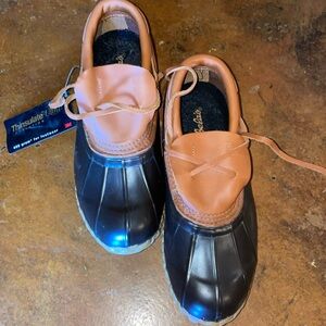 Cabela's Brown Leather Low Rain Duck Boots